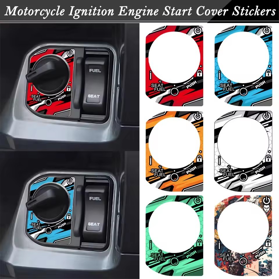 สําหรับHonda PCX160 2021-2024 ใหม่คลิก160 ADV160 เครื่องยนต์จุดระเบิดรถจักรยานยนต์Startฝาครอบสติกเกอ