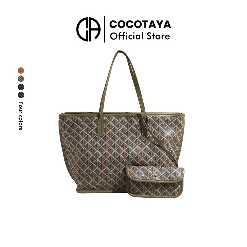 (COCOTAYA) กระเป๋าโท้ตความจุผมแฟชั่น กระเป๋าสะพาย กระเป๋าแม่เด็ก