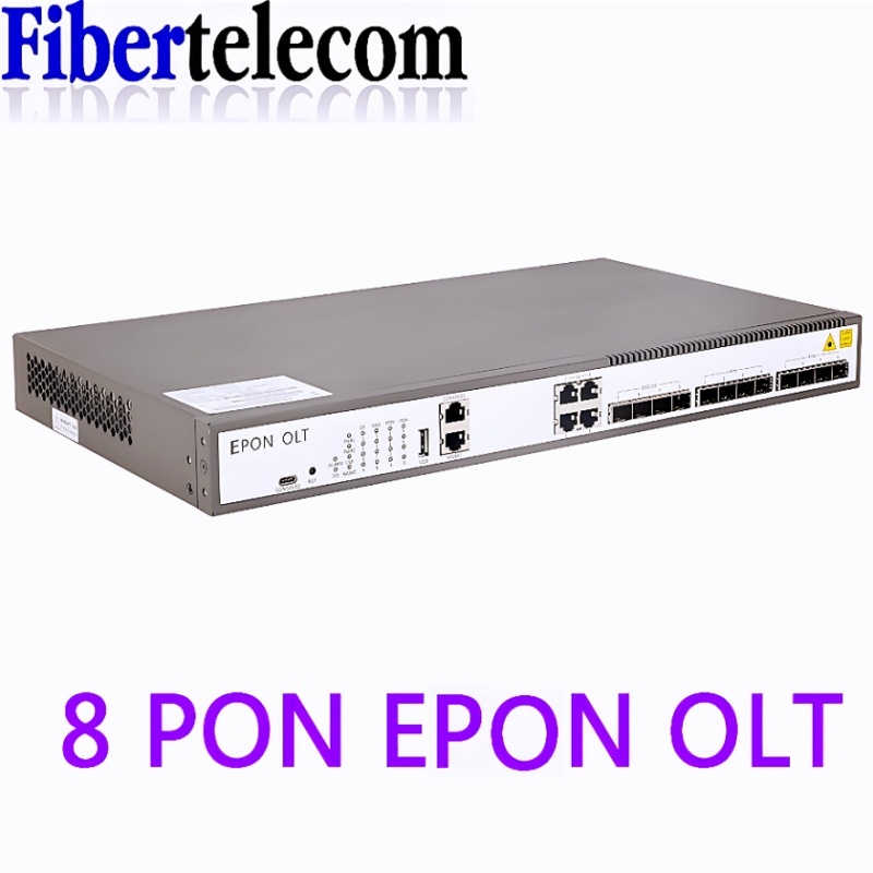 พอร์ตไฟเบอร์ออปติก 10G EPON OLT 8PON FTTH CATV OLT คุณภาพสูง
