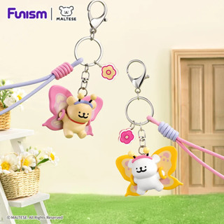 FUNISM ภาษามอลตาพวงกุญแจผีเสื้อ-Line ลูกสุนัขพวงกุญแจ Series…