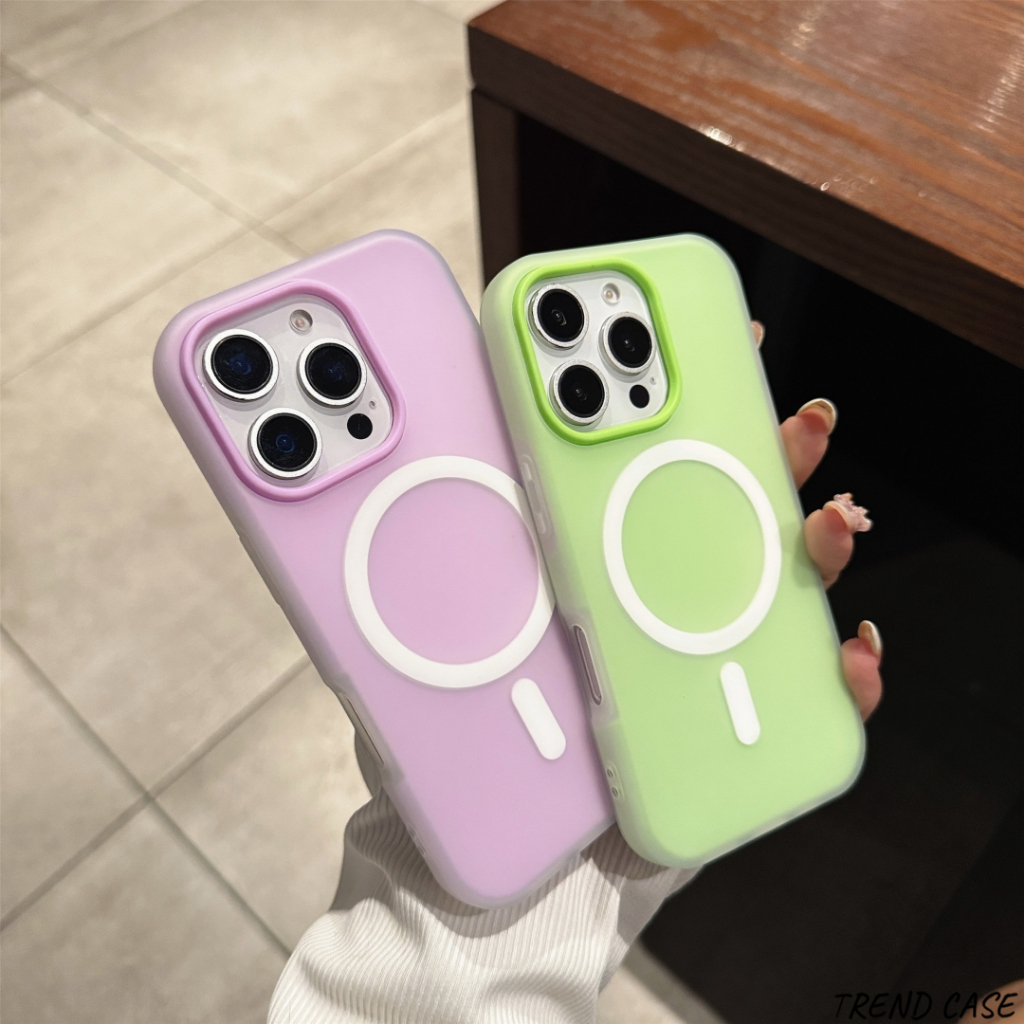 หรูหราสีลูกกวาด 2 ใน 1 เคสโทรศัพท์แม่เหล็กสําหรับ ไอโฟน 16 15 14 บวก 13 12 11 มือโปร สูงสุด เคลือบ กันกระแทกปกอ่อน ราคา ถูกที่สุด โปรบีเคเค