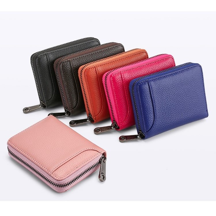 กระเป๋าใส่บัตร RFID หนังวัว กระเป๋าใส่บัตร RFID กระเป๋าใส่บัตร RFID ที่ใส่บัตรหนังแท้