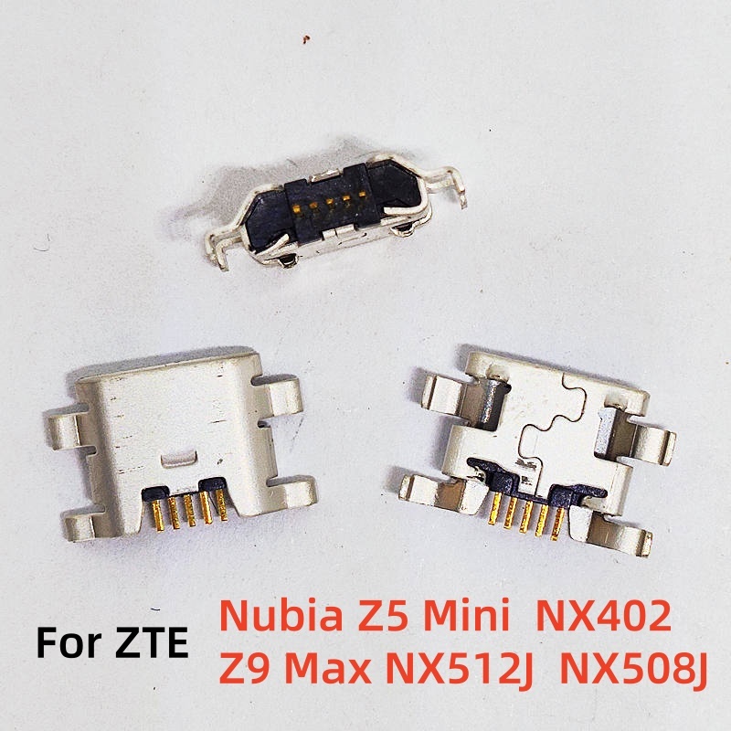 5-50pcs Micro USB แท่นชาร์จพอร์ตขั้วต่อปลั๊กแจ็คสําหรับ ZTE Nubia Z5 Mini NX402 NX403 Z9 Max NX512J 