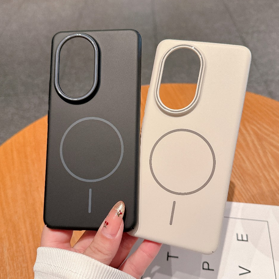 ปลอกสําหรับ Honor 200 ELI-AN00 ELI-NX9 เคสโทรศัพท์หรูหราแม่เหล็กไร้สายชาร์จ Frosted สีลูกกวาดกันกระแ