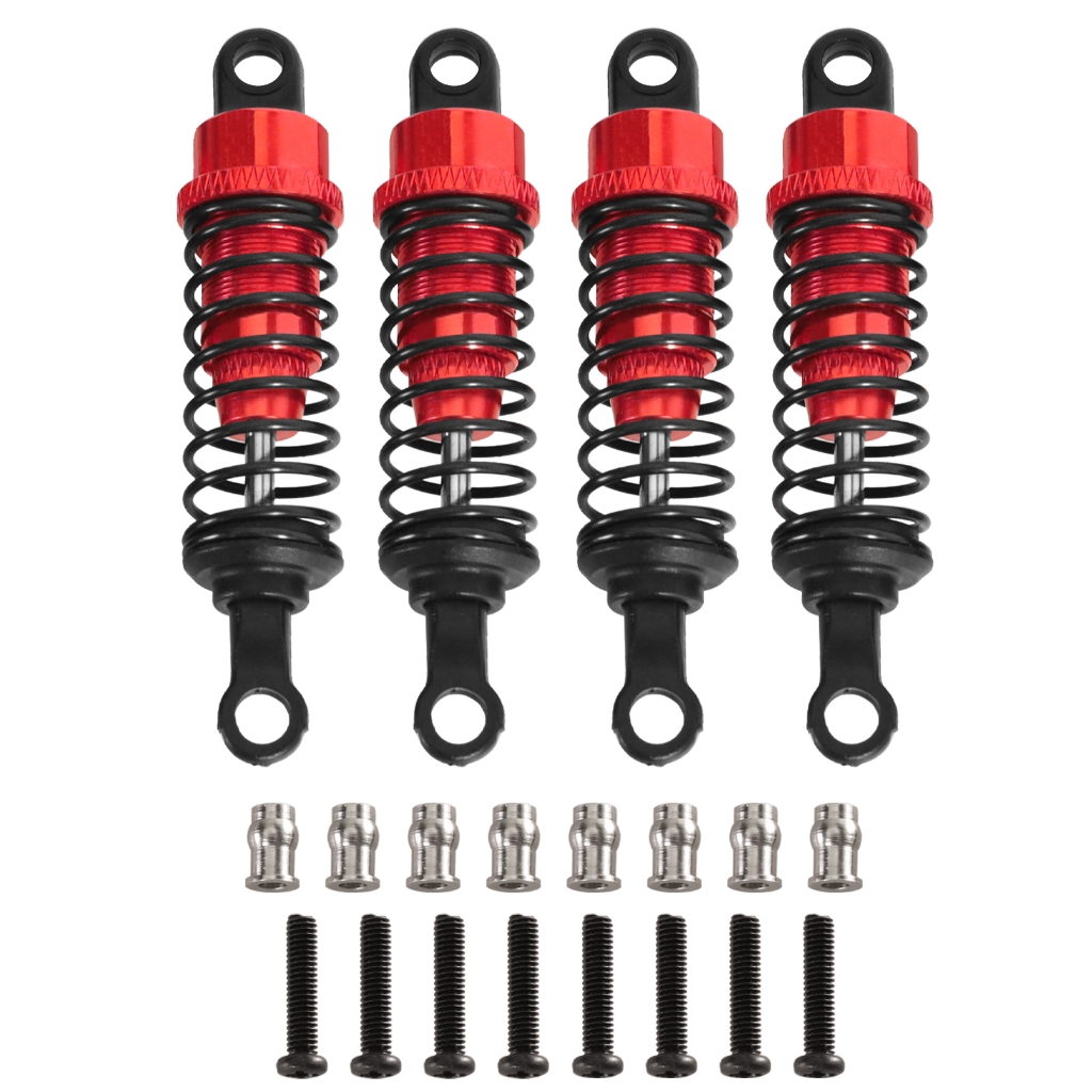 สําหรับ MN78 MN82 MN98 MN99S MN168 D90 WPL C14 C24 RC รถโลหะเติมน้ํามัน Shock อัพเกรดไฮดรอลิกโช้คอัพอะไหล่ 4PCS