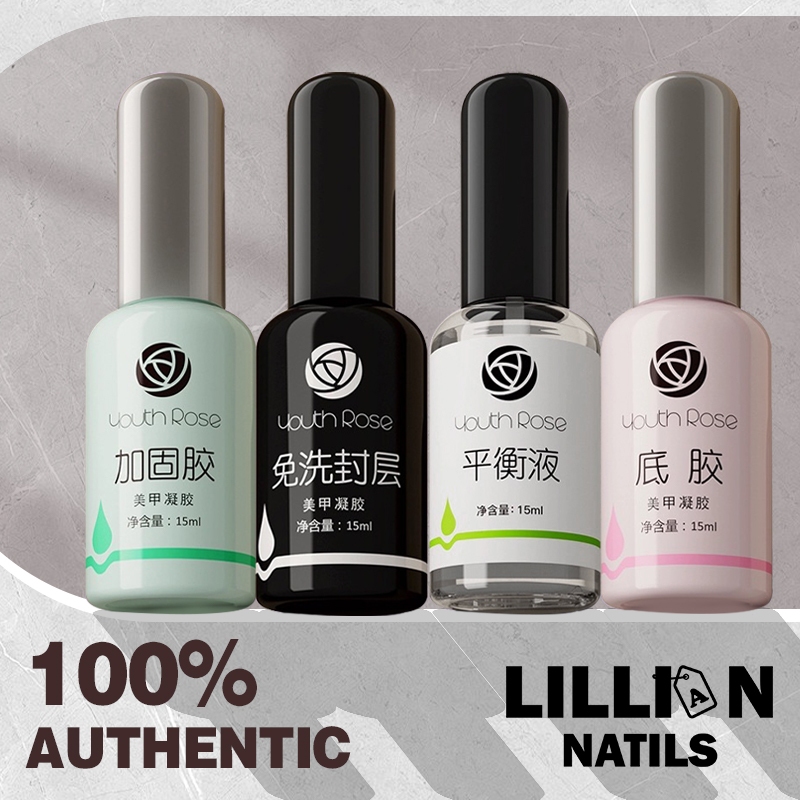 【พร้อมส่งในไทย】เบสกุหลาบYouth Roseเบ สท็อป​TOPCOATกุหลาบ ท็อปเจลเคลือบเล็บเจลไพรเมอร์ท็อปโคทเล็บ 15g – โปรปัง