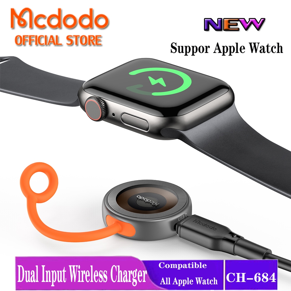 Mcdodo เครื่องชาร์จไร้สาย Dual Input สําหรับ Apple Watch CH-684