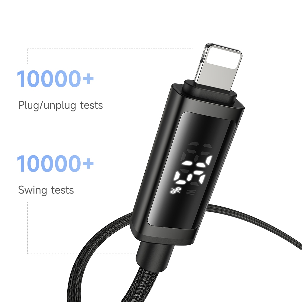 Mcdodo 100W/36W USB-C ถึง Lightning/Type C สาย Dual จอแสดงผล LED สําหรับ iP 16 Pro Max 15 124 13 12 11 Xr 8 7 6s CA-779 799 800 ราคา ถูกที่สุด ดีลบีเคเค แกลเลอรีภาพที่ 5