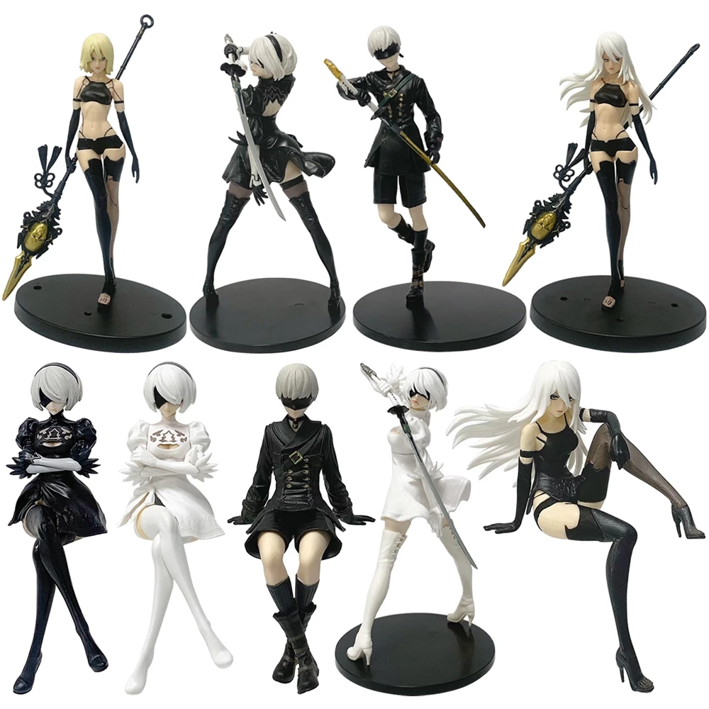 เกม NieR:ฟิกเกอร์ Automata YoRHa No. 2 Type B YoRHa No. 9 ประเภท S YoRHa ประเภท A No.2 เซ็กซี่ 15 ซม.PVC Action Figure Amine คริสต์มาสของขวัญสะสม Figurine
