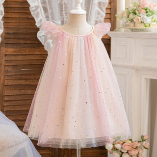 เจ้าหญิงสาว Elegant Tutu ชุดสาว Baptism วันเกิด Vestidos Fly แขนฤดูร้อนเสื้อผ้าเด็ก