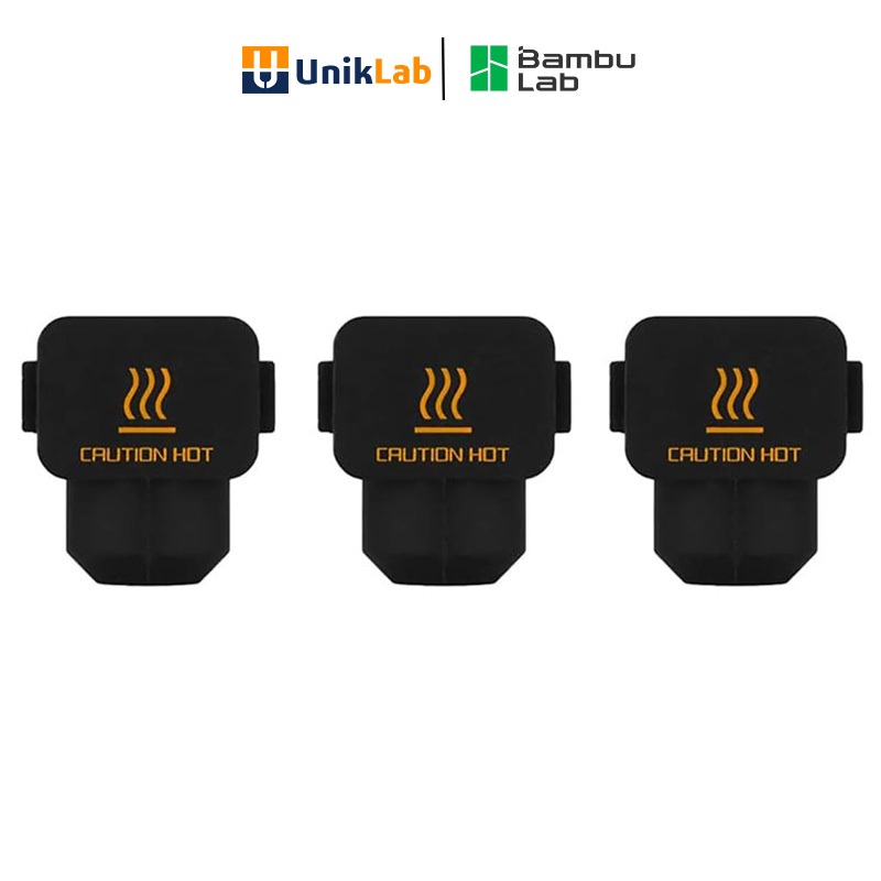 Bamboo Lab 3D Printer Accessories - A1 mini Hot End Silicone Sleeve ฝาครอบป้องกันความร้อนสูงและป้องก