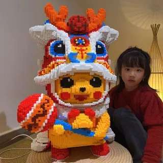 🚀ส่งเร็วจากไทย🚀เลโก้ตัวใหญ่ ตัวต่อนาโน DIY ของขวัญ จิ้งจอกเก้าหาง เสริมการเรียนรู้และเติมเต็มจิตนาการ