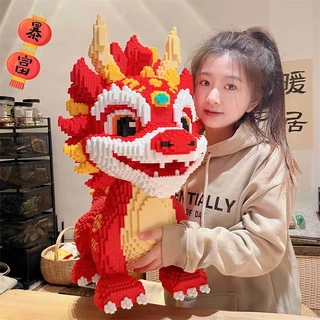 🚀ส่งเร็วจากไทย🚀เลโก้ตัวใหญ่ ตัวต่อนาโน DIY ของขวัญ จิ้งจอกเก้าหาง เสริมการเรียนรู้และเติมเต็มจิตนาการ