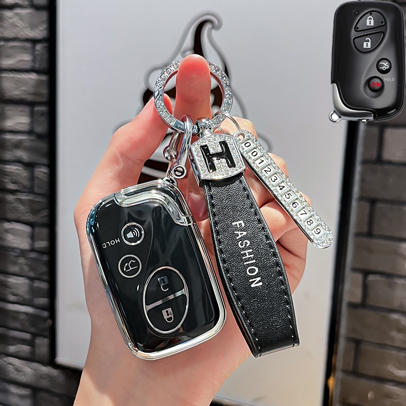 เคสกุญแจรีโมตรถยนต์ 3/4 ปุ่ม อุปกรณ์เสริม สําหรับ Lexus ES240 ES350 LS460 GS300 450h 460h CT200H GX4