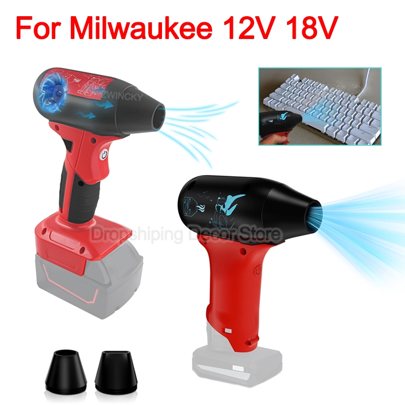 Brushless Jet Blower 4-Speed Portable Violent Turbo Fan สําหรับ Milwaukee 12V 18V แบตเตอรี่ (ไม่มีแบ