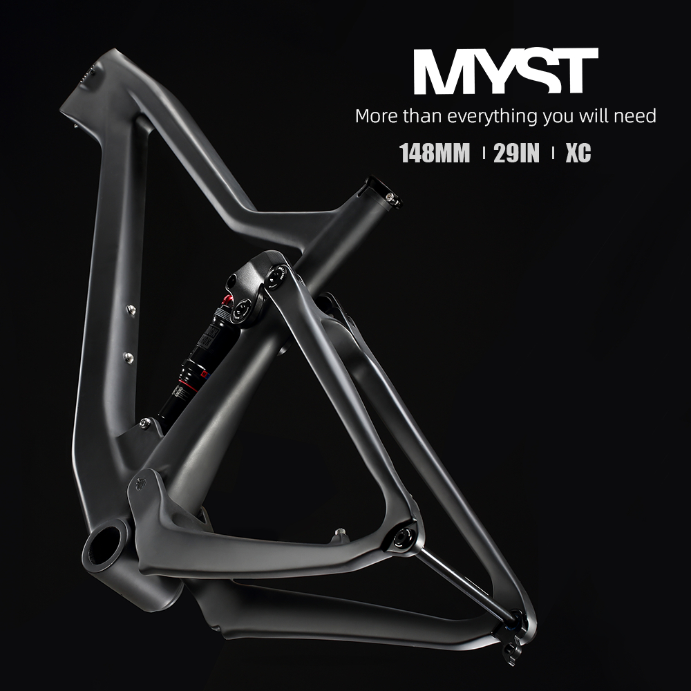 กรอบจักรยาน Carbon Full Suspension 29er Lexon MTB พร้อมSuspension Xfusion สำหรับปั่นขึ้นเขาและทางออฟ