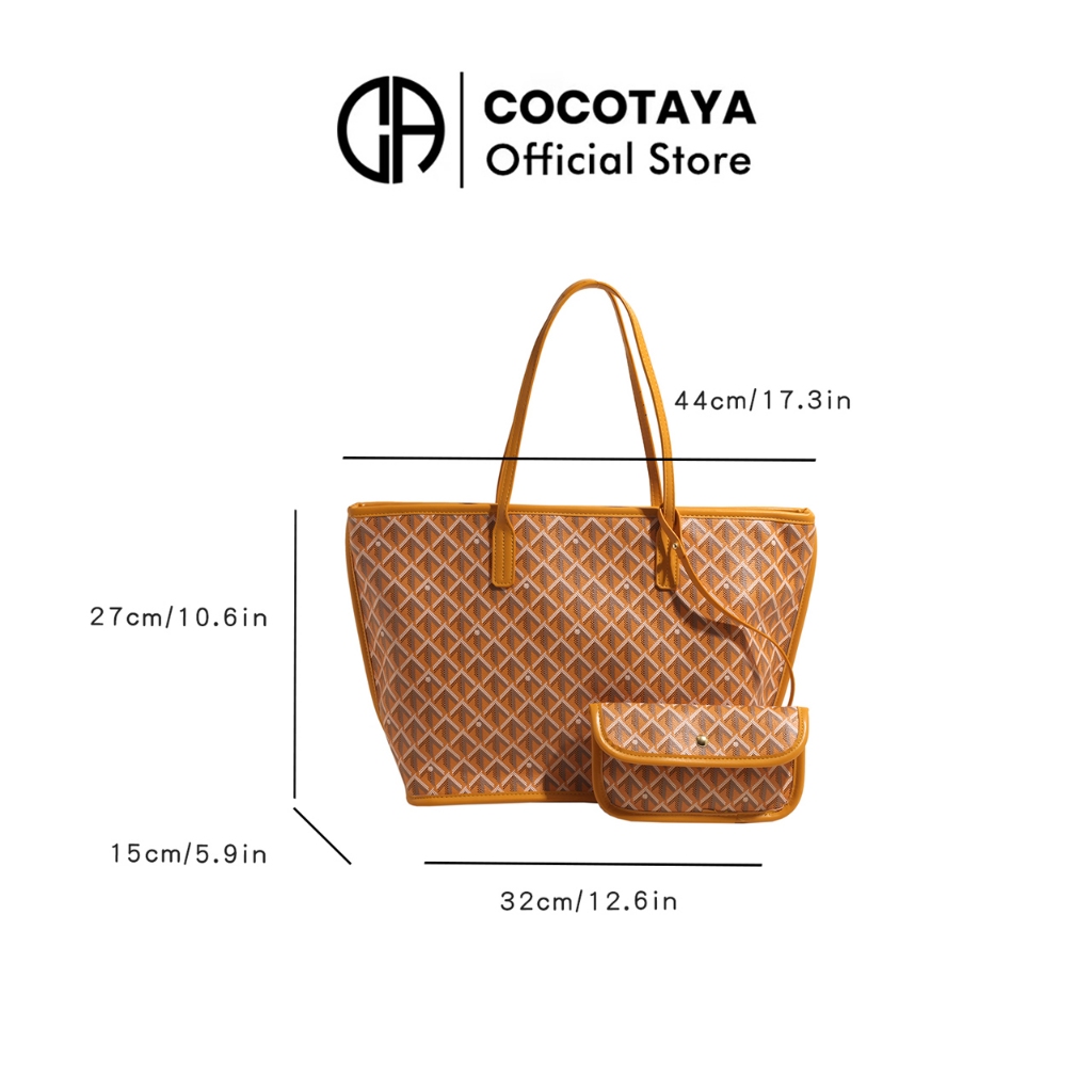 (COCOTAYA) กระเป๋าโท้ตความจุผมแฟชั่น กระเป๋าสะพาย กระเป๋าแม่เด็ก