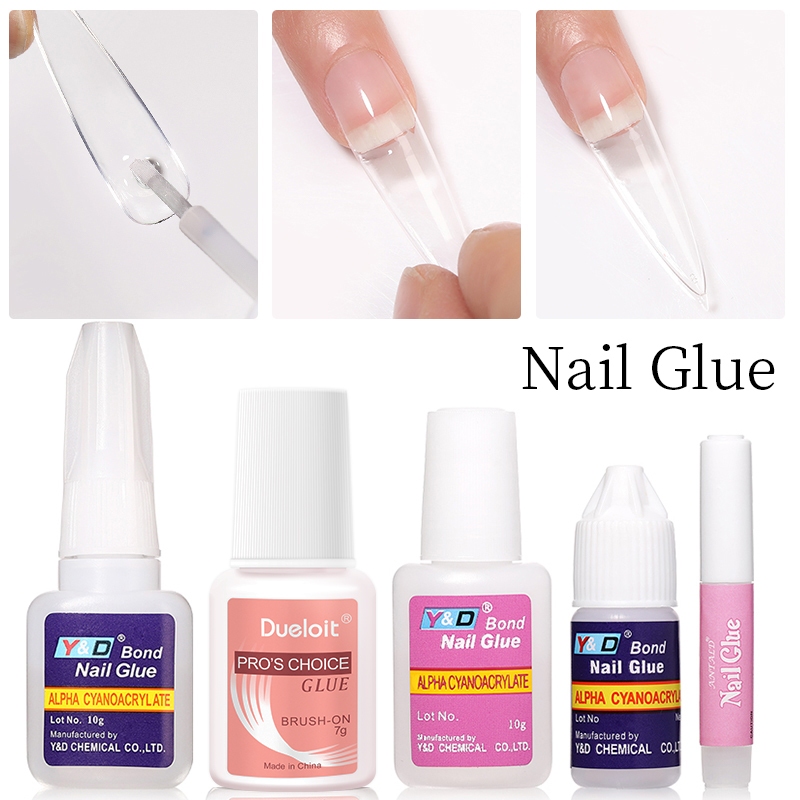 ursugar กาวติดเล็บปลอม แบบแห้งเร็ว สําหรับตกแต่งเล็บ