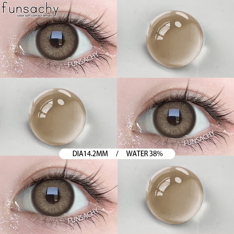 [เก็บเงินปลายทาง] คอนแทคเลนส์ ANGELES series 14.00MM คอนแทคเลนส์สี ใส่สบาย คอนแทคเลนส์ mini black