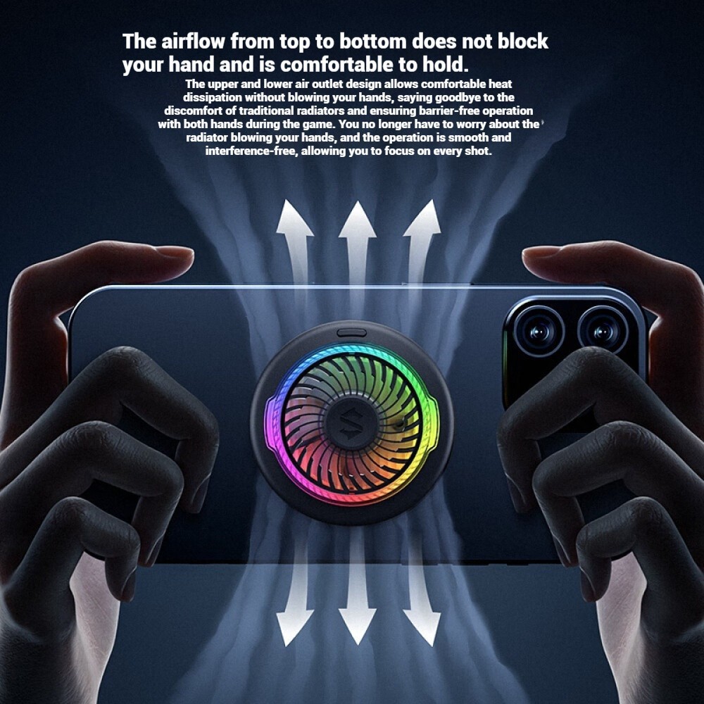 Blac k Shark FunCooler 5 BR50 20W Magnetic Cooler Game สตรีมมิ่งสดเฉพาะคูลเลอร์ - รูปที่ 5