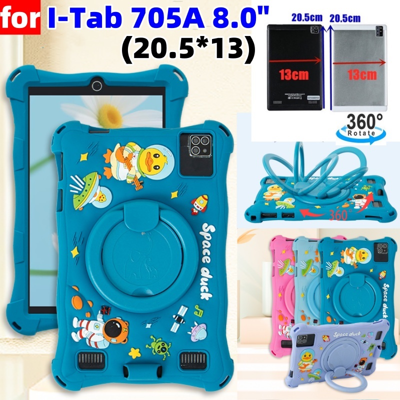 สําหรับ Inovo I-Tab 705A 8.0 Android Itab 705A 8 นิ้ว Tab (20.5 ซม.* 13 ซม.) Universal 360 องศาหมุนน