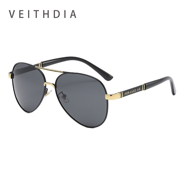 VEITHDIA Mens Retro Polarized aviators แว่นตากันแดด UV400 ป้องกันขับรถดวงอาทิตย์แว่นตาเลนส์ Photochromic กีฬาแว่นตาตกปลา Z5183