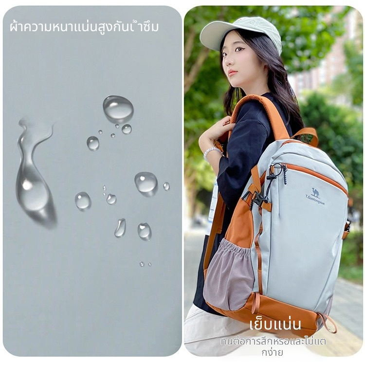 CloverYHue2025 Hot-ขายกระเป๋าเดินป่าอูฐสไตล์เดียวกันกระเป๋าเดินทางเดินป่ากลางแจ้งขนาดใหญ่ความจุ 30L กระเป๋าเป้สะพายหลังกันน้ํา Oxford ผ้ากันน้ํา Off-Road กระเป๋าของขวัญมัลติฟังก์ชั่น - รูปที่ 2