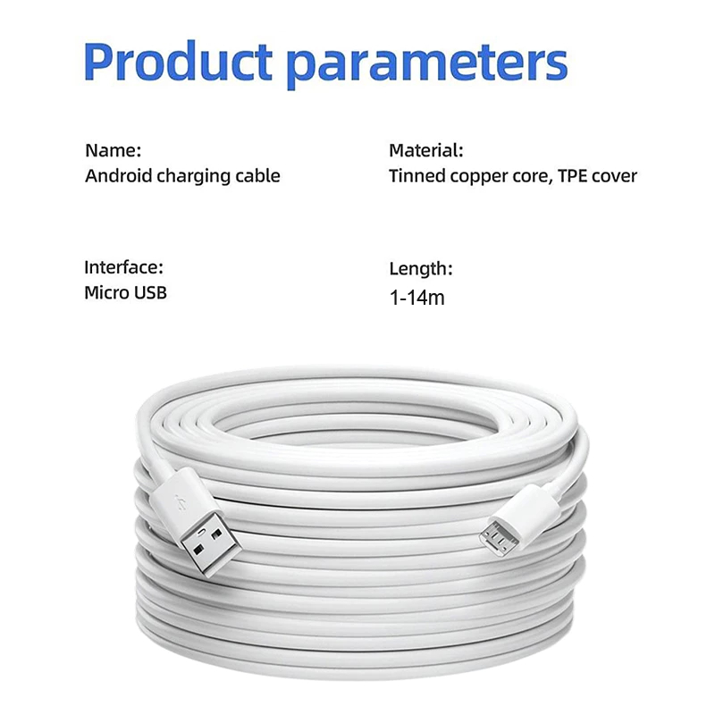 3m/5m/10m สายชาร ์ จ Micro USB สําหรับ Android อง USB ขยายสายชาร ์ จ - รูปที่ 4