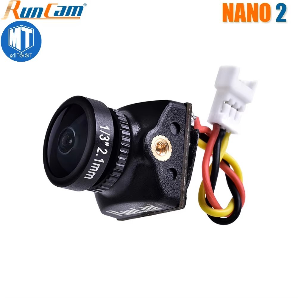 กล้อง RunCam Nano 2 FPV 2.1 มม.(M8) FOV 155° /1.8mm (M8) FOV 170° 700TVL CMOS NTSC Mini สําหรับเครื่องบินแข่ง FPV