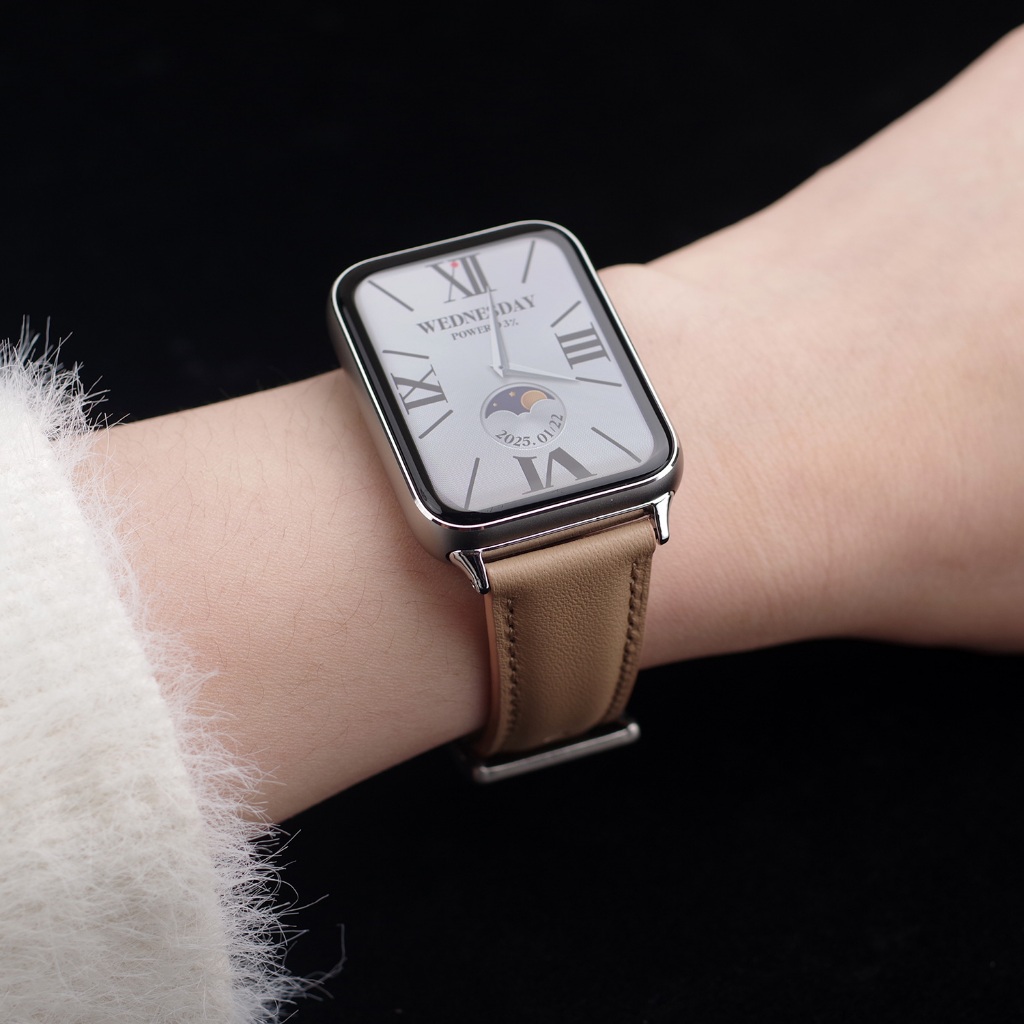 MIJOBS สายนาฬิกา สำหรับ Mi Band 9 8 Pro และ Redmi Watch 6 5 4 หนังแท้ 20 มม. เหมาะกับข้อมือเล็กของผู้หญิง สายนาฬิกาพร้อมขั้วต่อโลหะสั้น - รูปที่ 5