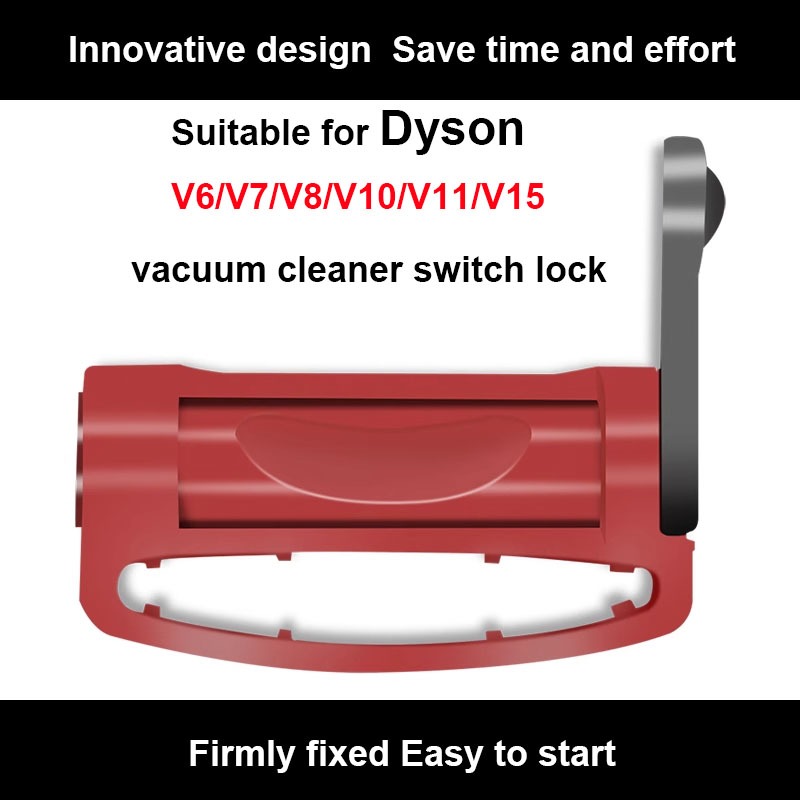 เหมาะสําหรับเครื่องดูดฝุ่น Dyson อุปกรณ์เสริมล็อคสวิตช์ V6/V7/V8/V10/V11/V15 ปุ่มหัวเข็มขัดคงที่