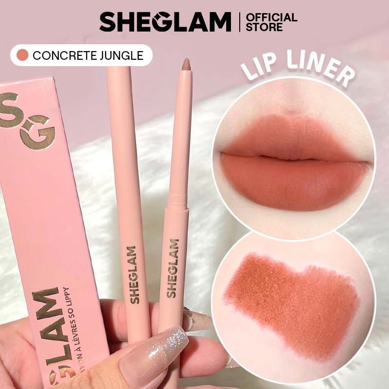 Sheglam So Lippy Lip Liner- Creamy Matte Lip Liner Pencil High Pigment ไม่ซีดจางง่าย Silky Smooth Matte Contour Tint Lip Makeup