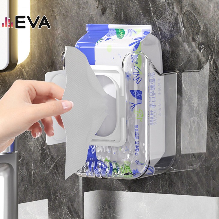 【EVA】【จัดส่งจากกรุงเทพ】กล่องเก็บทิชชู่เปียกชั้นเก็บทิชชู่ติดผนังทําจากวัสดุพลาสติกสําหรับการเข้าถึงง่าย - รูปที่ 3