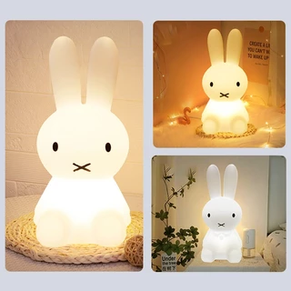 RHPOA Miffy ไฟกลางคืนชาร์จไฟได้ 16 สี RGB รีโมทคอนโทรล