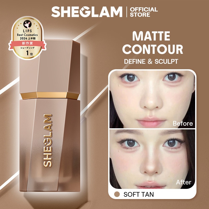 Sheglam Sun Sculpt Liquid Contour Matte Long Lasting Highly Pigmented Natural Contouring Bronzer