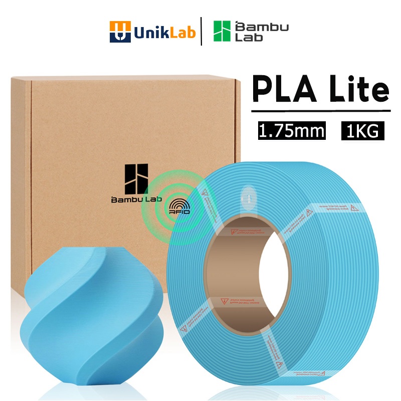 Bambu Lab 3D Printer PLA Lite Filament(1.75mm 1Kg) ระดับเริ่มต้นที่คุ้มค่า for Bambu Lab A1/A1 Mini/X1/P1 Series ผ้าไหมพิมพ์ 3D ของ TZPL