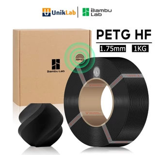 Bambu Lab 3D Printer PETG HF Filament (1.75mm 1kg) ฟิลาเมนต์การพิมพ์ความเร็วสูง, ผิวเรียบด้วย RFID for Bambu Lab P1s/P1/A1/A1 Mini/X1 เครื่องพิมพ์ 3D TZPH