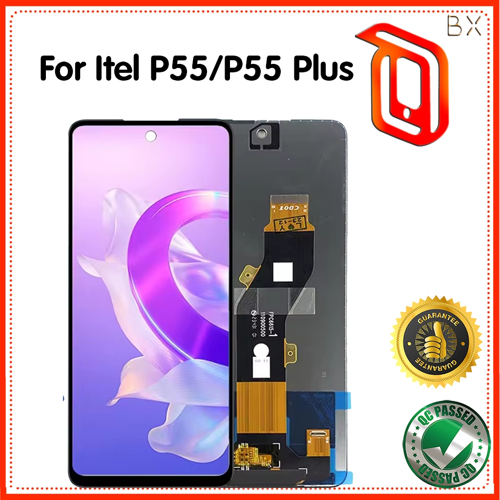 สําหรับ Itel P55 A666L/P55 PlusP663L P663LN LCD Touch Screen Digitizer แผงประกอบ
