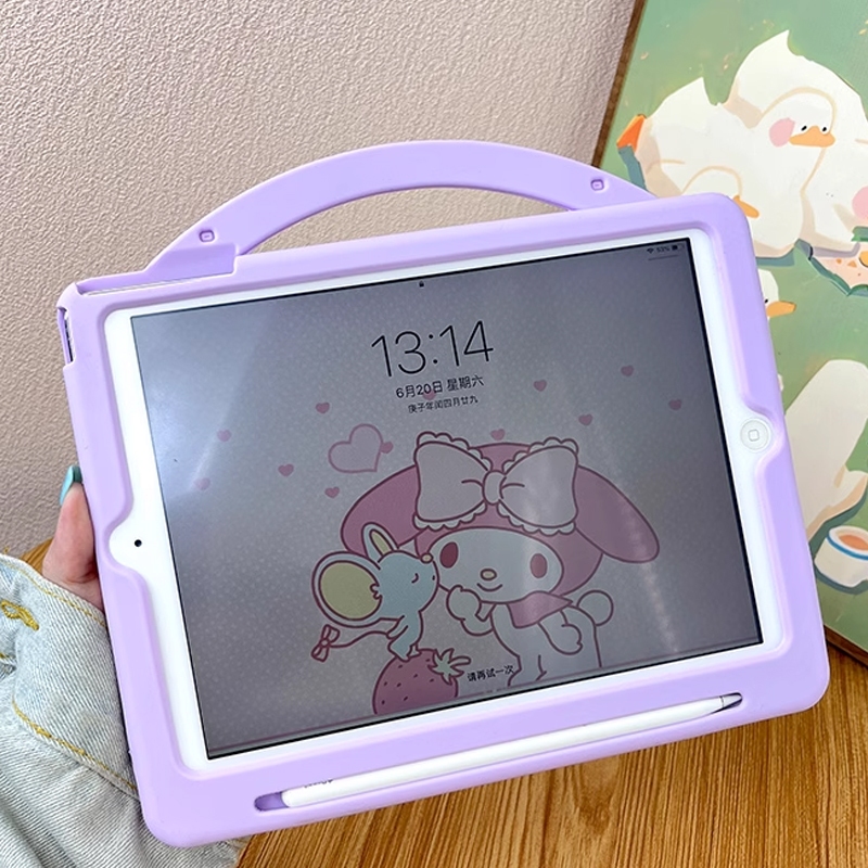 For iPad 10.2 2021 Gen10 Gen9 Gen8 Gen7 Gen6 Pro 10.5 11 2020 2024 A16 2025 2022 2021 2018 9.7 2018 2017 Air 5 4 3 2 iPad10 ipad9 iPad5 iPad6 Mini6 Mini 1 2 3 4 5 6 7 เปลือก 3D Cute Cartoon Melody Soft TPU Case เคสซิลิโคน สุนัขอบเชย เปลือกการ์ตูน - รูปที่ 3