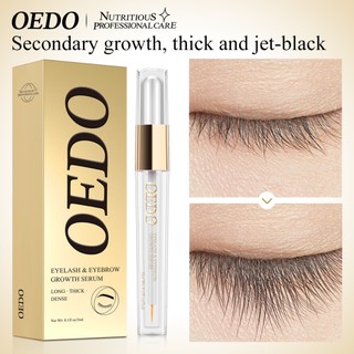 OEDO Eyelash Growth Serum Natural Vegetable Oil For Eyelash And Eyebrow 7 Days Eyelash Eyebrow Growth Enhancer Longer Thicker Serum 3ml