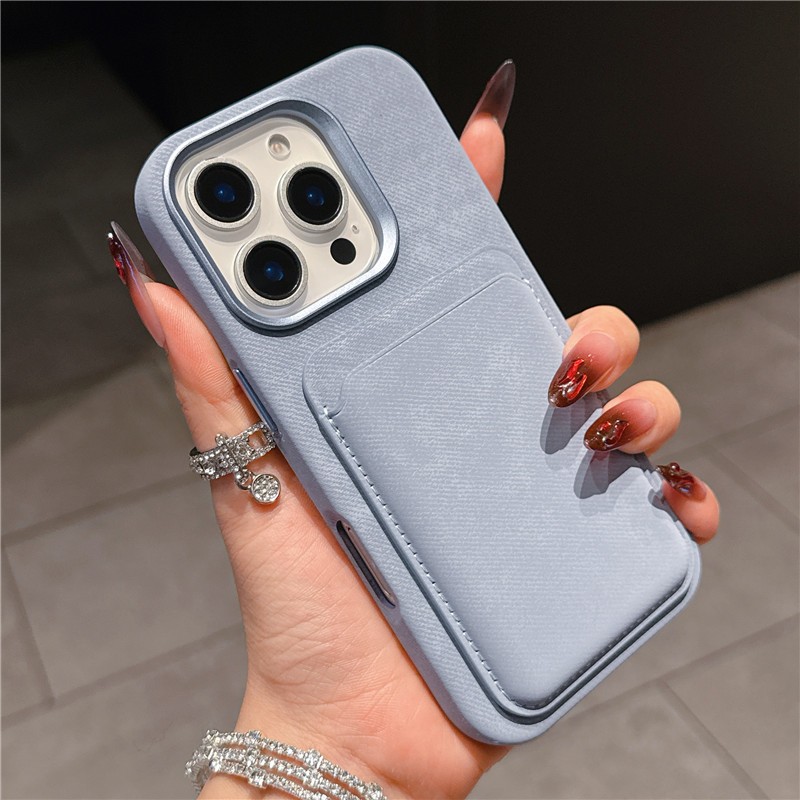 2 in 1 Premium Flannel หนังกระเป๋าสตางค์สําหรับ iPhone 17 12 13 14 15 16 Pro Max 16 Plus Air หรูหราแม่เหล็กชาร์จกล้องโลหะกันกระแทกฝาหลัง