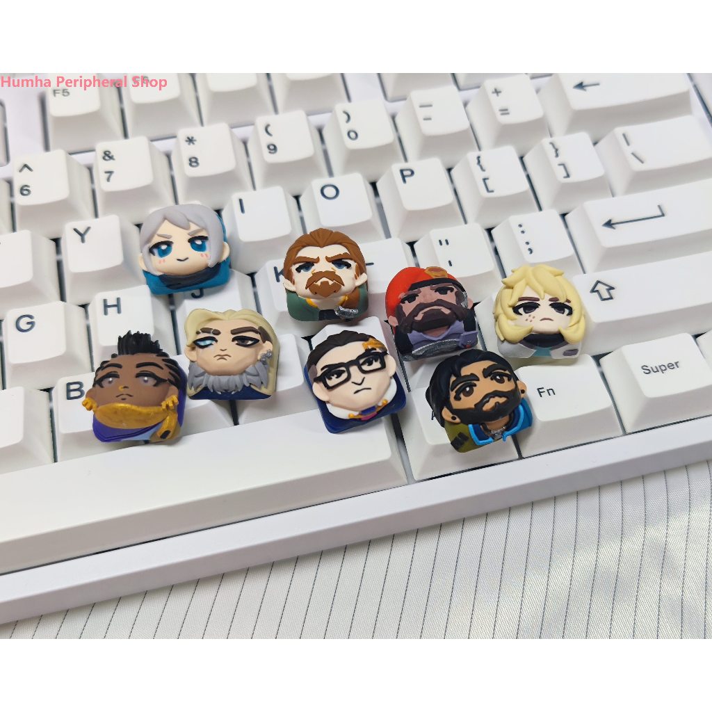 Humha artisan keycap Valorant ธีม keycap Hand made เรซิ่น keycap ส่วนบุคคล keycap ที่กําหนดเอง keyca