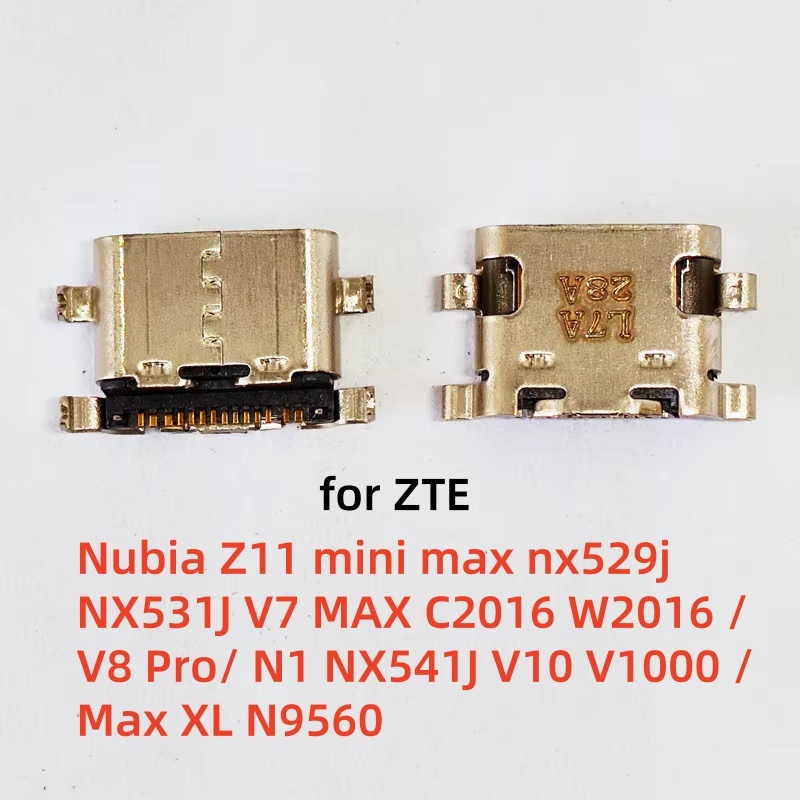 2-10pcs ประเภท C USB Connector mini แจ็คพอร์ตชาร์จปลั๊กสําหรับ ZTE Nubia Z11 mini Max nx529j NX531J 
