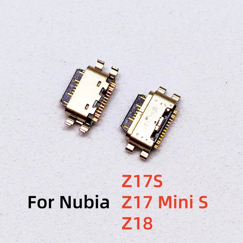 2-10Pcs สําหรับ ZTE Nubia Z17S NX595J / Z17 Mini S / Z18 NX606J USB ชาร์จพอร์ต Dock Plug Charger Con