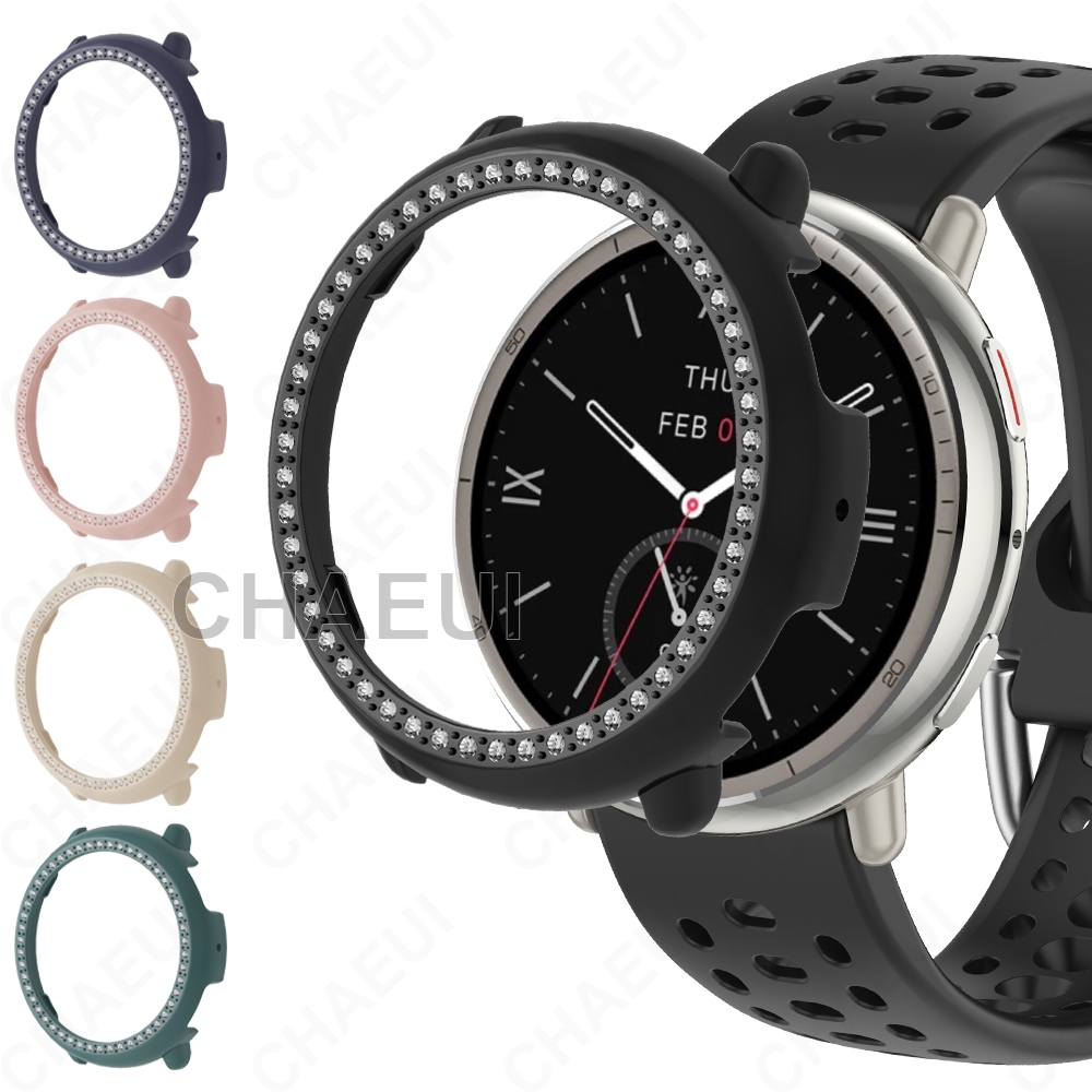 ป้องกันหน้าจอพีซีที่ครอบคลุมกรณีกรอบอุปกรณ์เสริมสําหรับ Amazfit Active 2