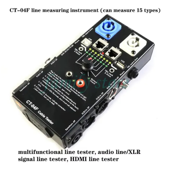 CT-20, CT-04F เครื่องทดสอบสายมัลติฟังก์ชั่น, USB/RJ45/HDMI/สายสัญญาณเสียง/เครื่องทดสอบสายสัญญาณ XLR, วัดสายได้ 15-20 แบบ