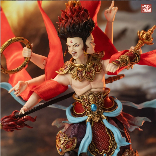 อาณาจักรแฟนซี FJ1A02 Fengshen Nezha 1/12 ตุ๊กตาทหารเคลื่อนย้ายได้