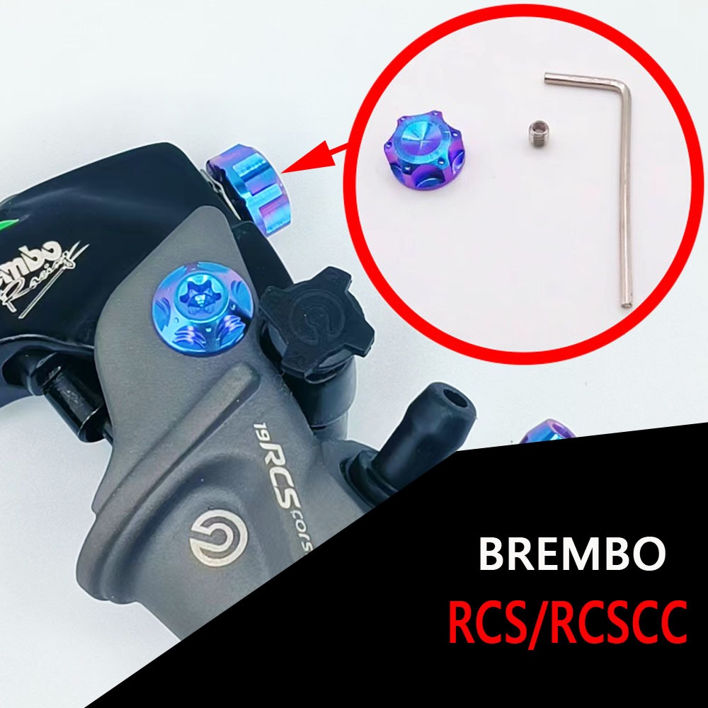 ลูกบิดปรับน็อต ไทเทเนียม Brembo TC4/GR5 RCS
