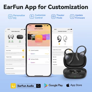 EarFun Open Jump หูฟังเปิดหู LDAC, 4 ไมค์ Super Clear Call, กันน้ํา IPX7
