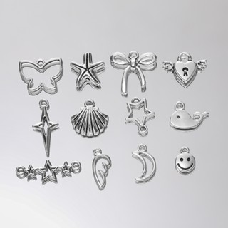 จี้ดาว เปลือกหอย ดวงจันทร์ โบว์ ออกจาก ปีกนางฟ้ากลวง 5-20ชิ้…